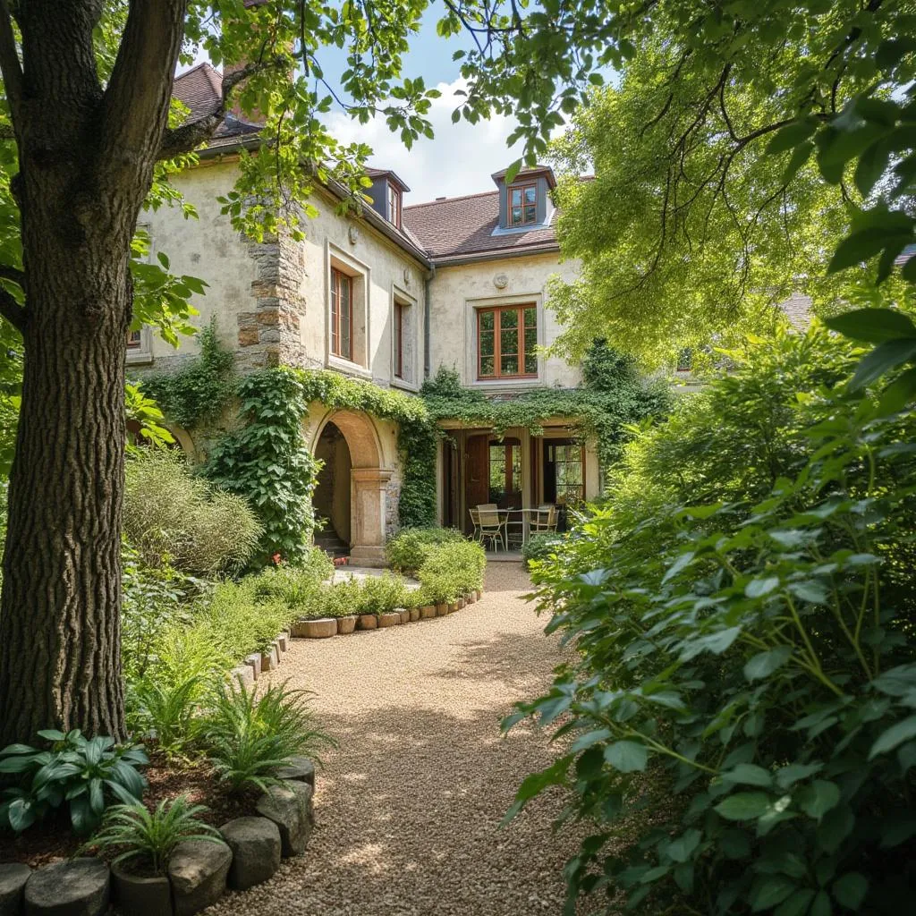 Propriété résidentielle française typique