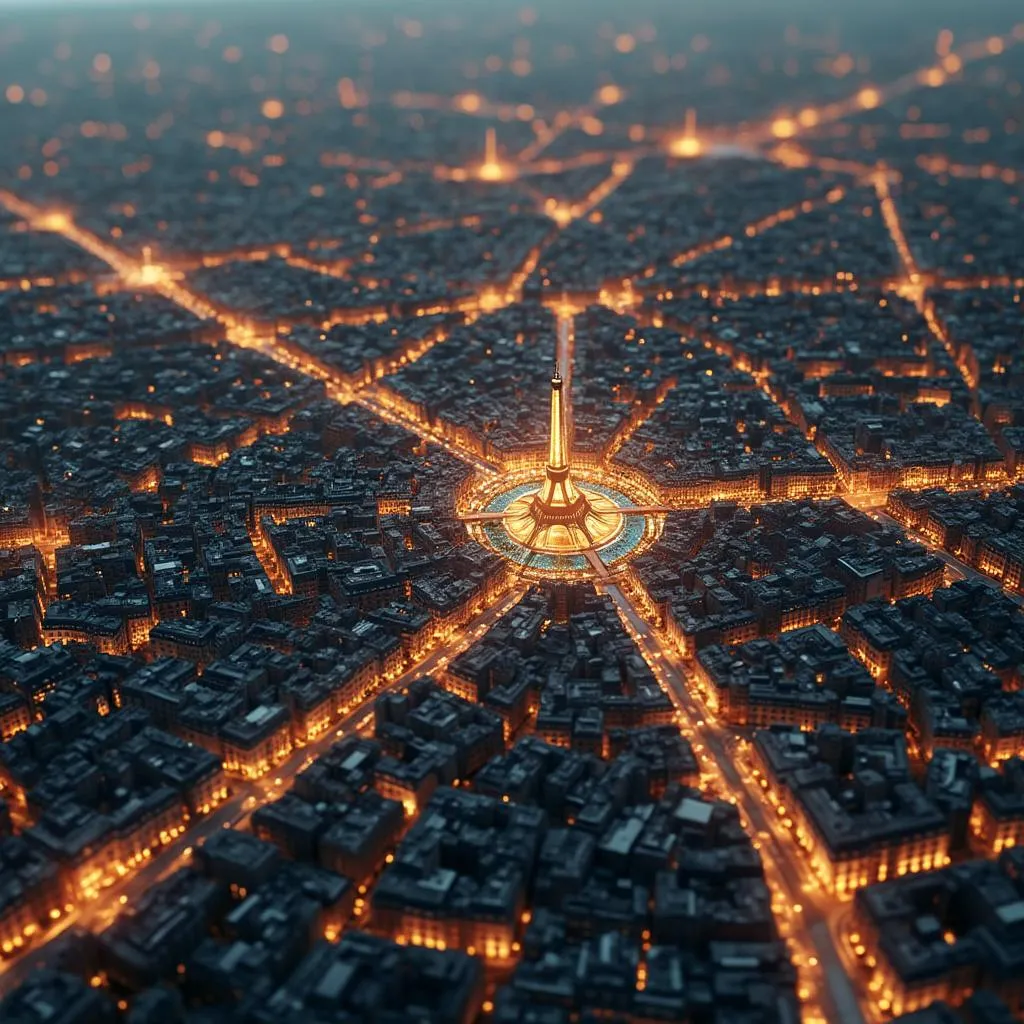 Concept d'IA et de ville intelligente